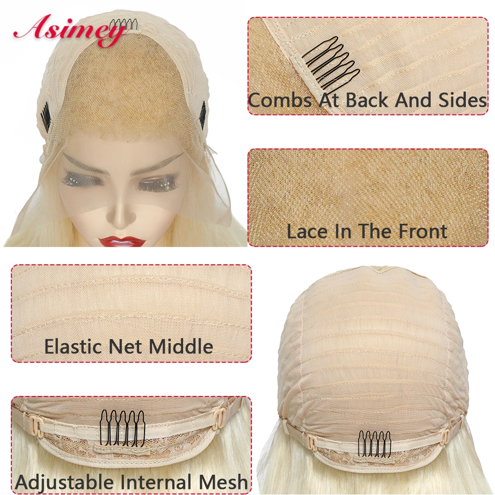 Asimey 613 Lace Frontal Body Wave Wigs 13X4 180 Density Pre Plucked With Baby Hair 100% Virgin Remy Honey Blonde For Black Women Asimey 613 Lace Frontal Body Wave Wigs 13X4 180 Density Pre Plucked With Baby Hair 100% Virgin Remy Honey Blonde For Black Women