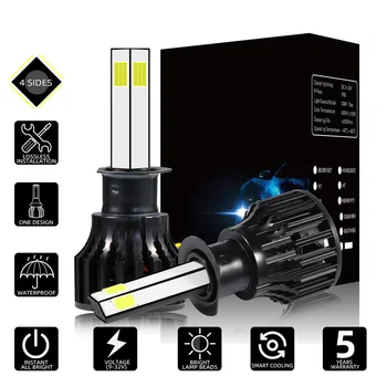 

1 pair Headlights D8-H1 Lamps Bulbs Waterproof Accessories Parts 6500K