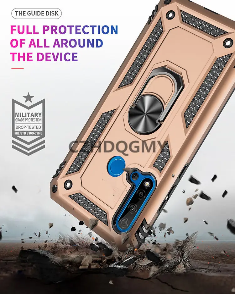 100 шт/партия противоударный бронированный чехол для телефона huawei mate 20 Pro P20 Lite Nova 5 Pro 5i 4 с кронштейном для автомобильного кольца