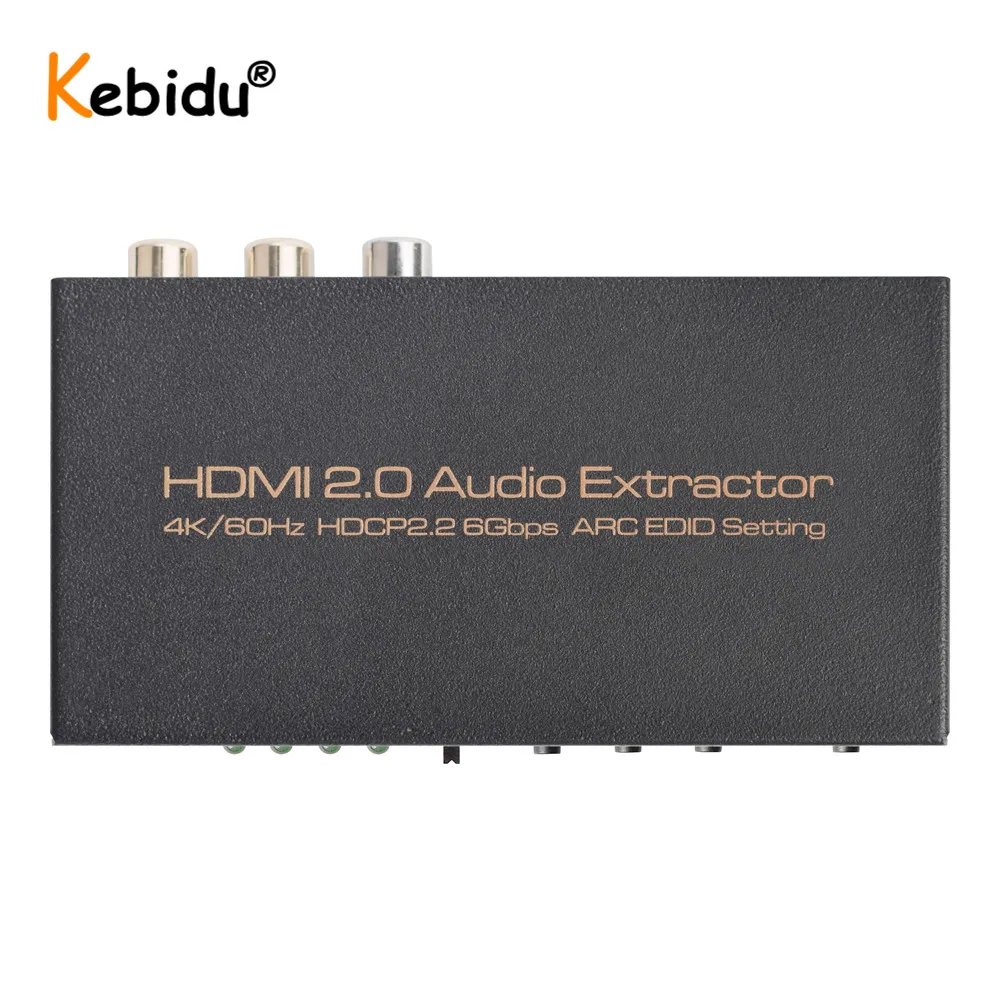HDMI 2 0 аудио экстрактор сплиттер 4K SPDIF переключатель HDR коробка ARC 5 1