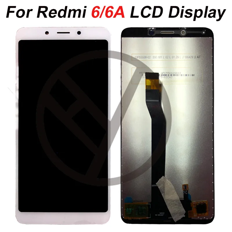 

100% Tested LCD display For Xiaomi Redmi 6A 5.45 inch touch screen digitizer assembly For Redmi 6 With Frame Free Shipping