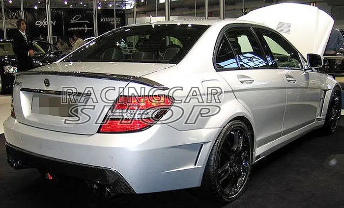 B TYPE Real CARBON FIBER 3PCS TRUNK BOOT SPOILER fit for MERCEDES BENZ W204 C-class 2007-2012