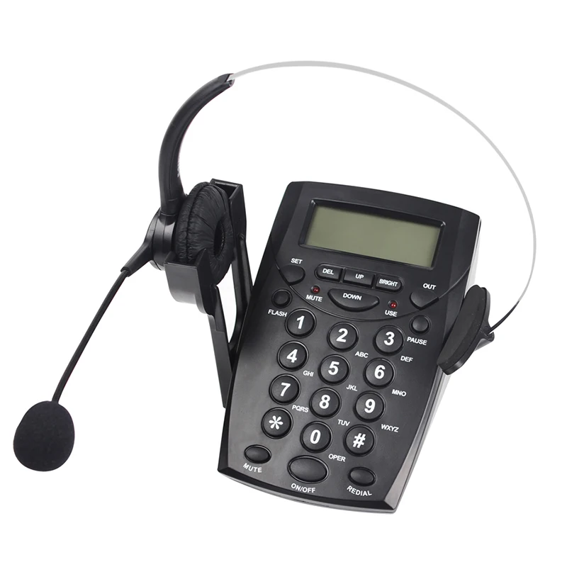 20 шт HT500 телефонный стол Hands-free колл-центр шумоподавление монофонический с подсветкой наушников