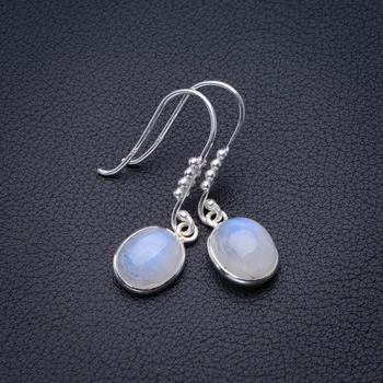 

Natural Rainbow Moonstone Handmade 925 Sterling Silver Pendant 1.5" D3204