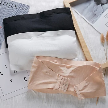 

Women Seamless Invisible Bra Sexy Lingerie Women Brassiere Tube Top Strapless Push Up Crop Tops