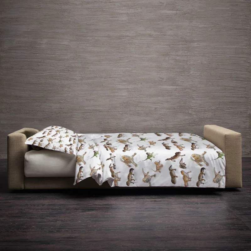 Lizard Reptile Duvet Cover Pillow Case Quilt Cover Set Bedclothes Single Bedding Sets For Bed