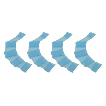 

2 pairs Swim Swimming Soft Silicone Gear Paddle Fins Fingers Hand Palm Webbed Flippers Training Gloves Water Resistance webbed