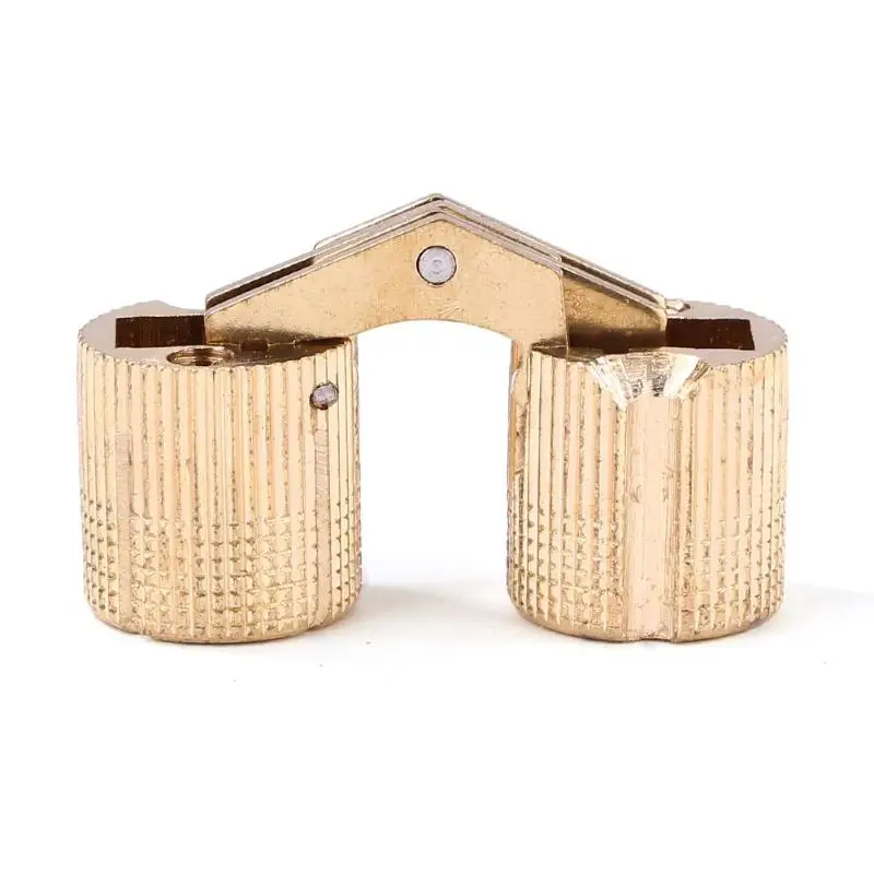 Медная Петля-бочонок, невидимые латунные дверные петли для мебельной фурнитуры, Подарочная коробка, легкие креативные и уникальные аппаратные инструменты
