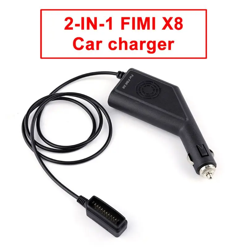 2-в-1 Батарея Зарядное устройство с зарядных порта USB для автомобиля Зарядное устройство QI Беспроводная зарядка устройства для FIMI X8 SE Дрон Q39D