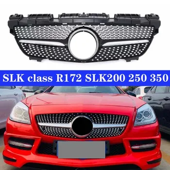 

Diamond Look ABS Front Grille Grill for Mercedes-Benz SLK Class R172 SLK200 250 350 2012-2016