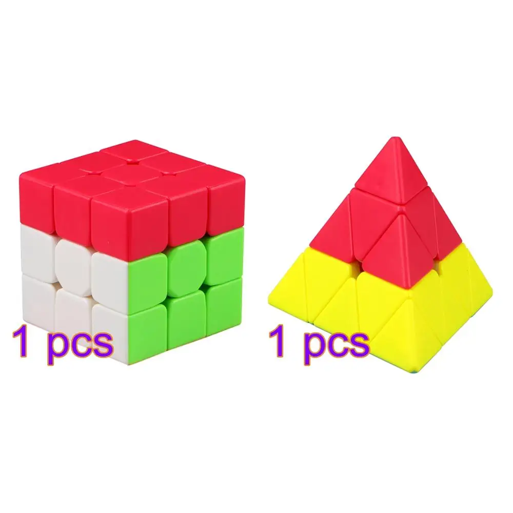 Surwish Qiyi вулкан волшебный куб Пирамида Пазлы игрушки Дети Рождественский подарок Новое поступление-яркий цвет - Цвет: Зеленый