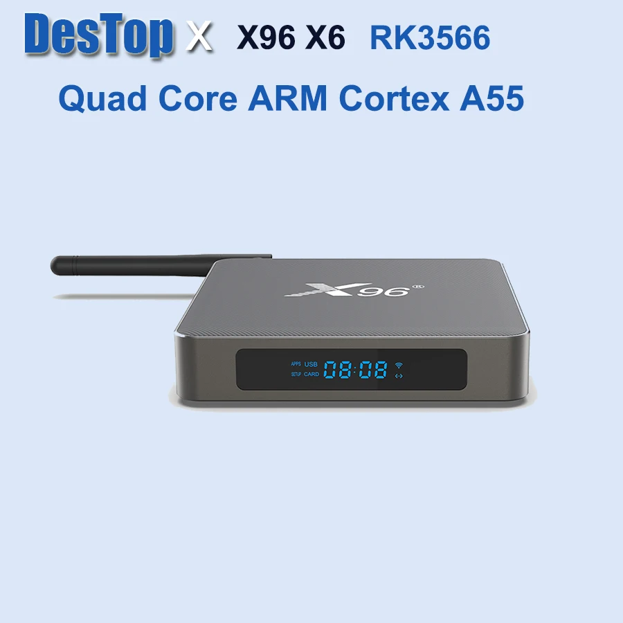 1PC X96 X6 4K TV Box Android 11 RK3566 Quad Core 4GB 8GB RAM 32GB 64GB 128GB ROM WIFI Smart Set Top Console IPTV OTT M3U 2021 |