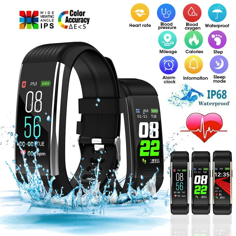 

VTIN T3 Smart Watch IP67 Waterproof Blood Oxygen Monitor Smart Bracelet with Fitness Tracker Sport Wristband for iOS Android
