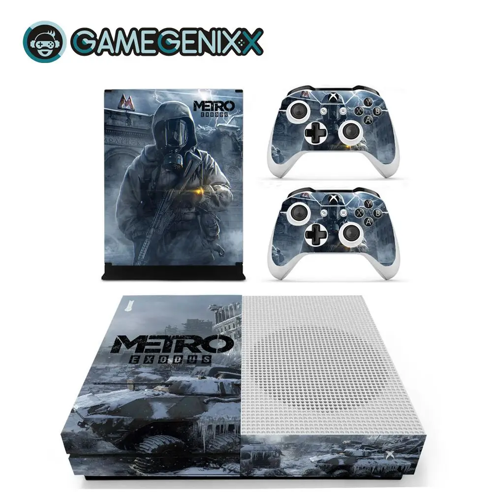 Metro Защитная Наклейка на кожу GAMEGENIXX для Xbox One Slim Console и 2 контроллера-Metro - Цвет: Metro