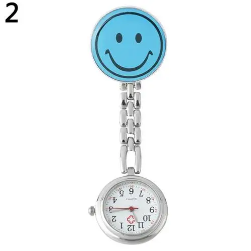 Портативные женские карманные часы милые dazzler лицо кварцевые клип-на Брошь медсестры карманные часы подарок медсестры часы