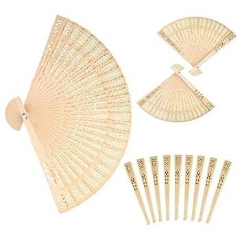 

Folding Fan (Set of 50 Pcs) - Baby Shower Gifts & Wedding Favors & Birthday Gifts & Christmas Gift Party Gift