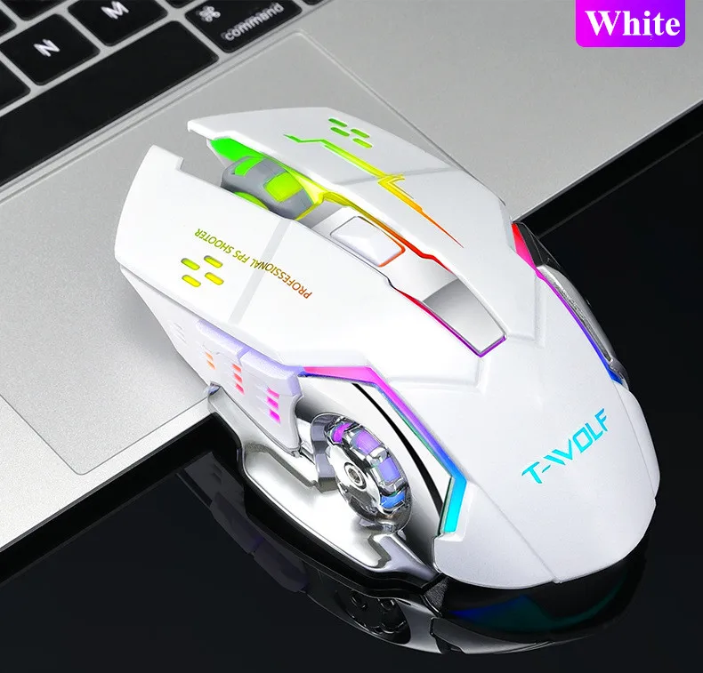 BENTOBEN Wireless 2.4G USB Optical Gaming Mouse 2400DPI  Professional Gamer Mouse Backlit Rechargeable Silent Mice For PC Laptop wireless mouse Mice