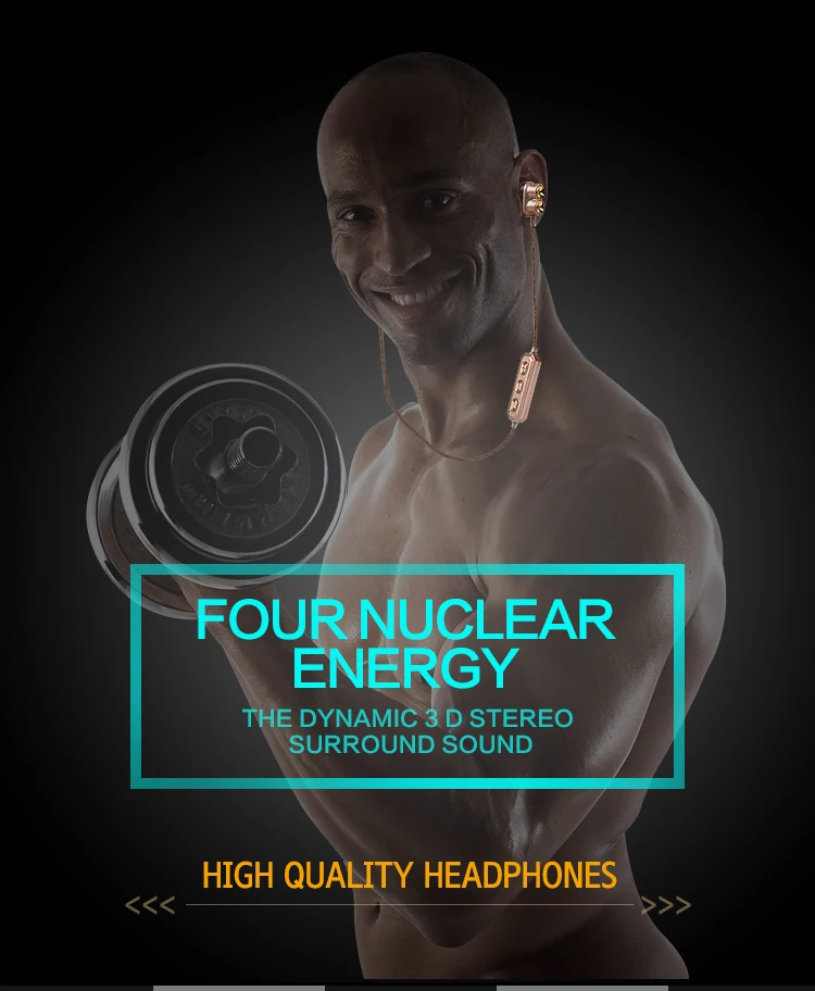 Беспроводная Спортивная Bluetooth гарнитура двойной динамик HIFI качество звука для