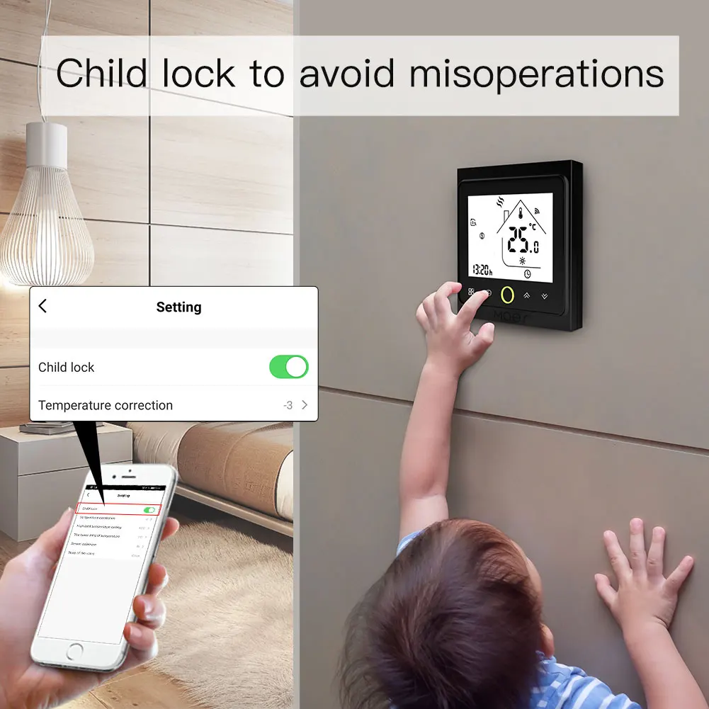 ZigBee Smart Thermostat Temperature Controller Hub Required Water/Electric floor Heating Water/Gas Boiler with Alexa Google Home