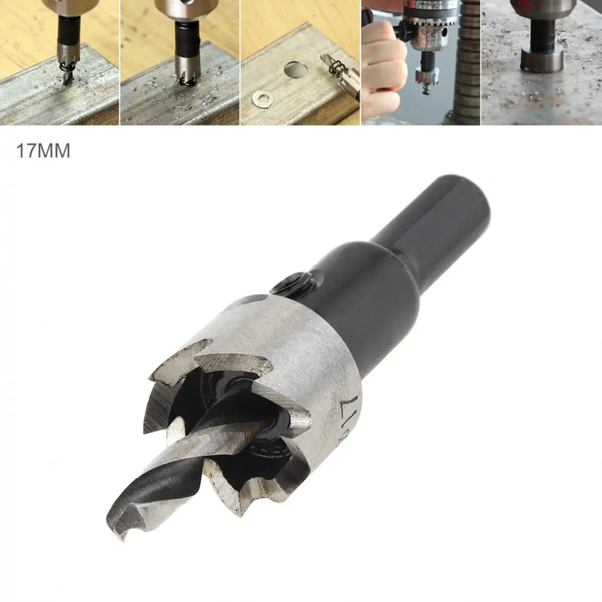 17mm HSS Hole Saw Cutter Drill Bits for Pistol Drills / Bench Drills / Magnetic Drills / Air Gun Drills new