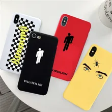 Billie Eilish логотип Rainbow Blohsh глаза океана чехол для телефона для iPhone XS MAX XR X 7 8 6 6s Plus Мягкая силиконовая задняя крышка Coque Capa