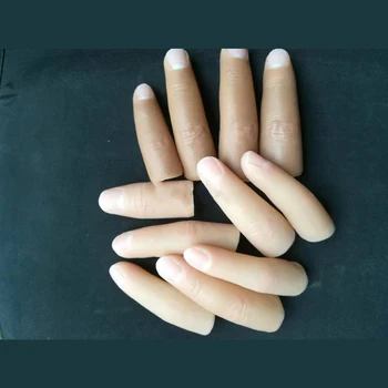 

Prosthesis fake Finger Toes Hand model Glove Prosthetic Mittens cover Severed repair lifelike handicapped Simulation Silicone