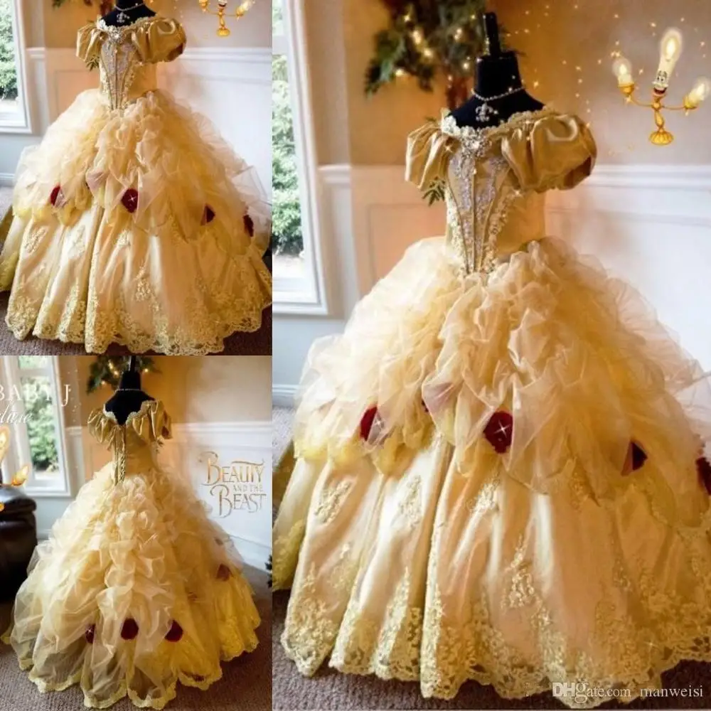 Kant Parels Bloem Meisje Jurken Baljurk Kapmouwtjes Meisje Trouwjurken Vintage Communie Pageant Jurken Verjaardag Par Kant Parels Bloem Meisje Jurken Baljurk Kapmouwtjes Meisje Trouwjurken Vintage Communie Pageant Jurken Verjaardag Par