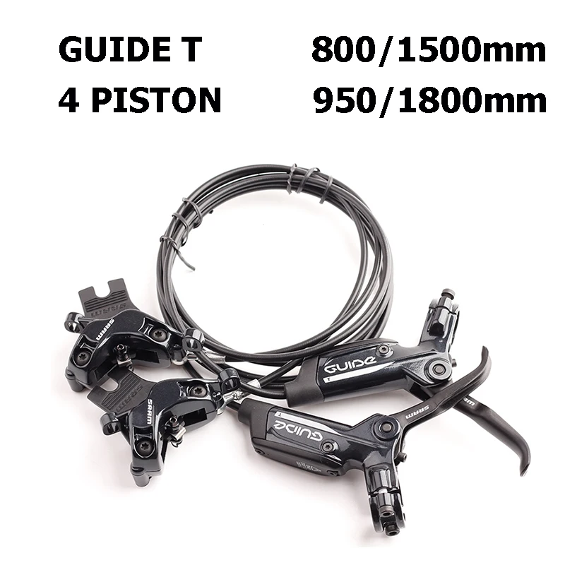 Гидравлический дисковый тормоз SRAM GUIDE T 4 поршня передний и задний для горного