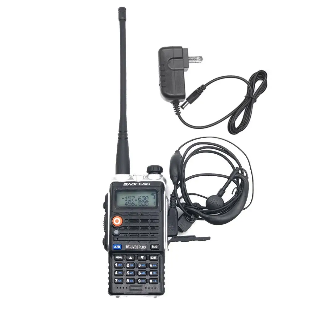 Baofeng BF UVB2PLUS Portable Handheld LCD Screen VHF UHF Dual Band Two Way Radio LED flashlight 1