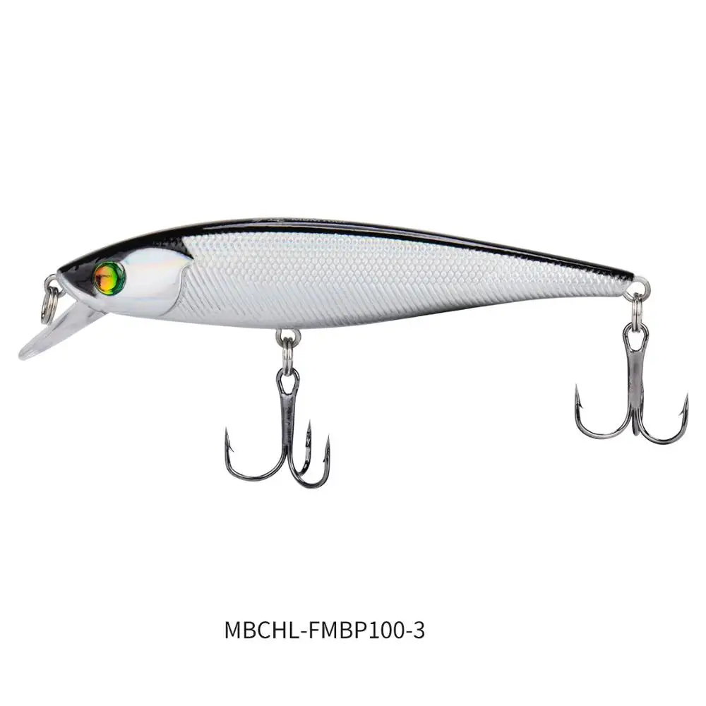 KastKing Minnow Fishing Lure Hard Bait 1PC 100mm 10g 3 Sharp Hooks Floating Jerk Bait for Carp Squid Bass Lake River Sea Fishing - Цвет: MBCHL-FMBP100-3