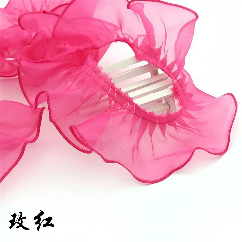 pleat organza hot pink
