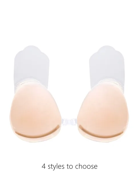 Silicone Bra Invisible Push Up Sexy Strapless Bra Stealth Adhesive Backless Breast  Enhancer For Women Lady Nipple Cover - Price history & Review, AliExpress  Seller - eles Official Store