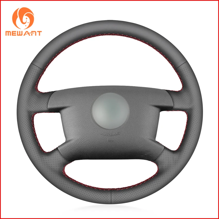 Чехол на руль из искусственной кожи для Volkswagen VW Caddy 2003 2004 2005 2006 Caravelle 2009|Чехлы руль|