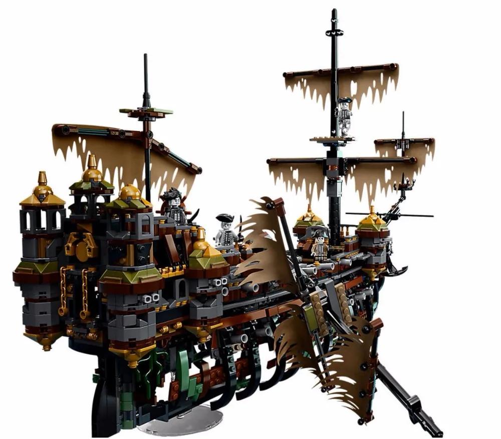 

16042 2370pcs Pirates of The Caribbean Dead Men Tell No Tales Silent Mary Building Blocks Bricks Compatible with Legoingly 70142