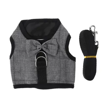 

Rabbits Hamster Vest Harness With Leas Bunny Mesh Chest Strap Harnesses Ferret Guinea Pig Small Animals Pet Accessories S/M/L