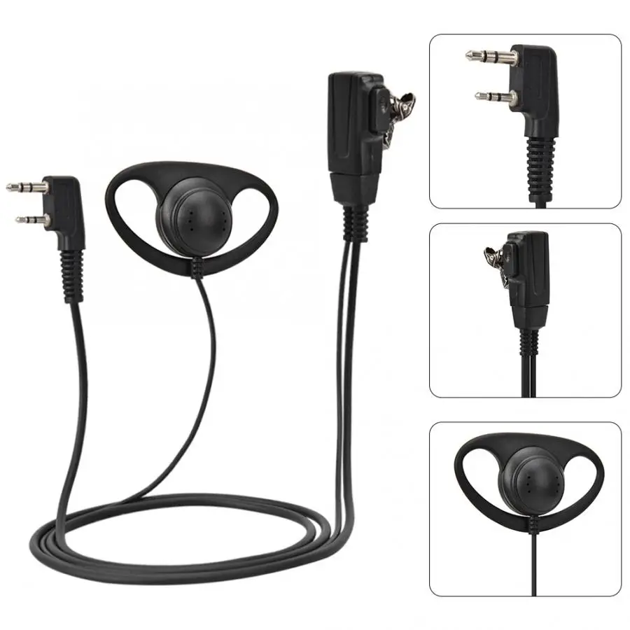 Walkie talkie K-head PTT наушник D-type наушник гарнитура для walkie talkie двухсторонние радио наушники