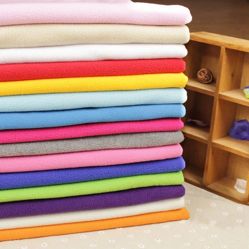 Polar Fleece Fabric Weft Knitted Polar Fleece Fabric for Blanket Thicken Cotton Sweater for cloth