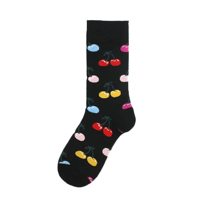 Японские модные жаккардовые удобные пищевые хлопковые носки унисекс с рисунком животных, модные креативные кальцитовые носки в стиле хип-хоп - Цвет: 5