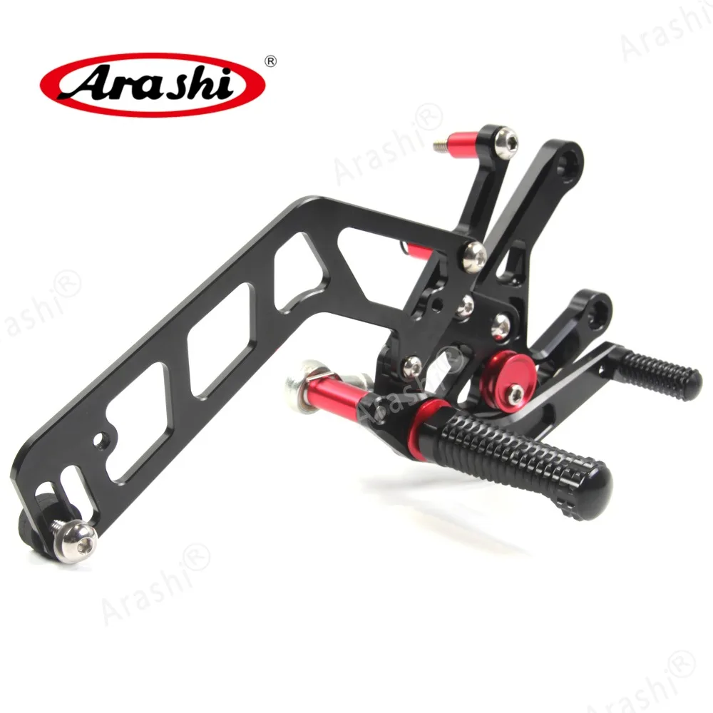 Arashi MT10 CNC регулируемая подножка задние наборы Rearset подножка подставка для ног для YAMAHA MT 10 16 17 FZ10 FZ 10