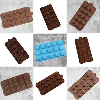 

Cartoon Flower Silicone Chocolate Mold for Baking Cake Decorating Mold BakewareTools Candy Gummy Tray Baking Mold