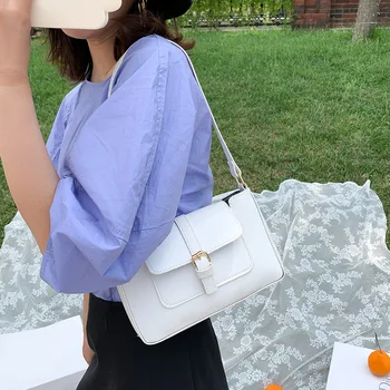 

Delicate Creative Design Fashion Women Leather Totes Shoulder Bag Classic Texture Simple Retro Female Shopping Handbag