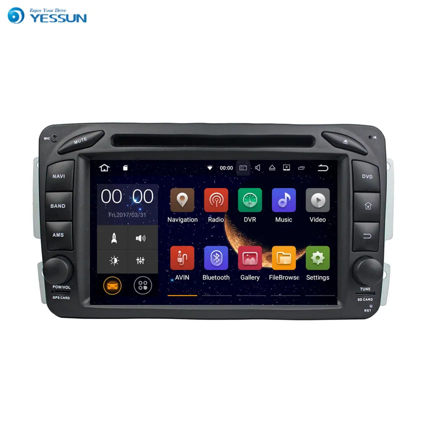 Yessun для Benz C W203 Series Android мультимедийный плеер система автомобильное радио стерео