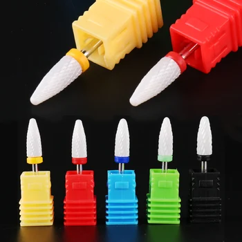 

18 Types Ceramic Nail Drill Bits Milling Cutter Manicure Electric Drill Machine Pedicure Removing Gel File Nails Tools NTTDC1-18