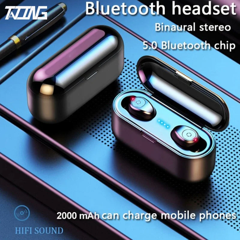 TATING Wireless Bluetooth Earphone HiFi Earphone Deep Bass True Wireless Earbuds with Mic Bluetooth 5 0 Earphone