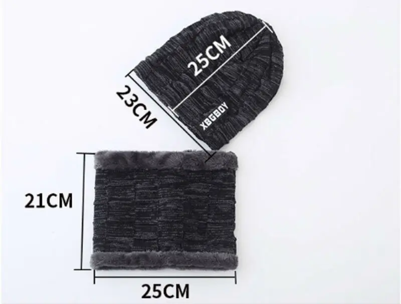 2 шт., зимняя модная шапка, шарф, набор, зимняя шапка Skullies Beanies, шапки, теплые шапочки для мужчин и женщин, шерстяной шарф, шапки