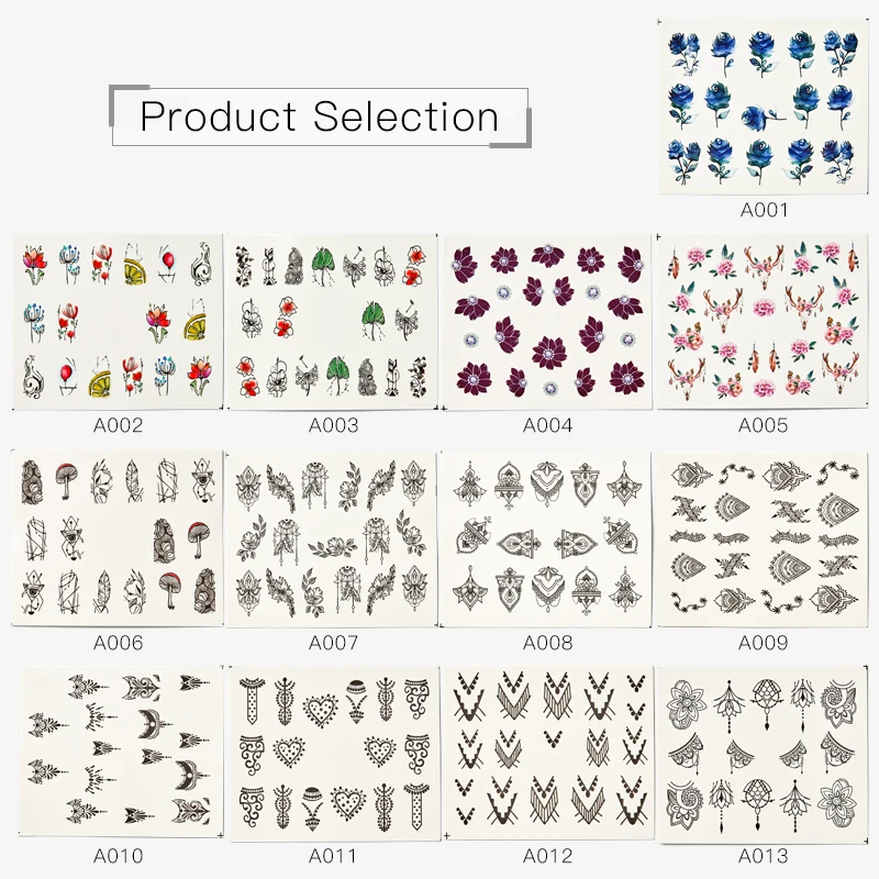 RBAN NAIL Art переводные наклейки для ногтей, сделай сам, украшения для цветов, наклейки для ногтей, водяные татуировки, инструменты для ногтей, инструменты для украшения ногтей