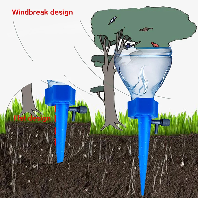 

Adjustable Self Watering Stakes System Vacation Plant Waterer Self Automatic Watering Spikes Garden Irrigation System Accessory