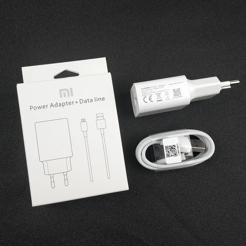 Charger Kit XiaoMi RedMi 4X зарядное устройство Micro usb кабель 10 Вт Путешествия ЕС зарядное устройство адаптер для Redmi 4 5 plus 6 pro 7a Note 4x5 plus 6a - Цвет: Charger Kit