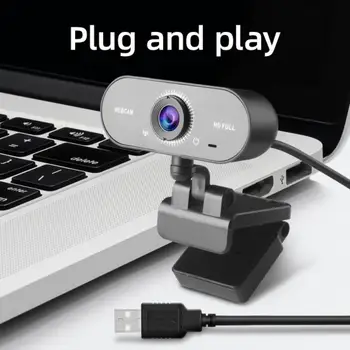 

1080P HD Webcam Free Drive With Microphone Rotatable PC Desktop Web Camera Cam Mini Computer WebCamera Cam Video Recording Work