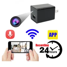 JOZUZE Mini Camera WiFi Smart Wireless Camcorder DVR Security Usb Charger IP Hotspot HD Video Micro Small Cam Motion Detection